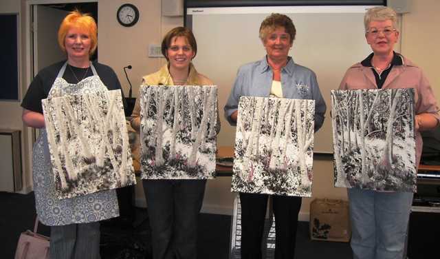 art class in shropshire with artist diane jennings